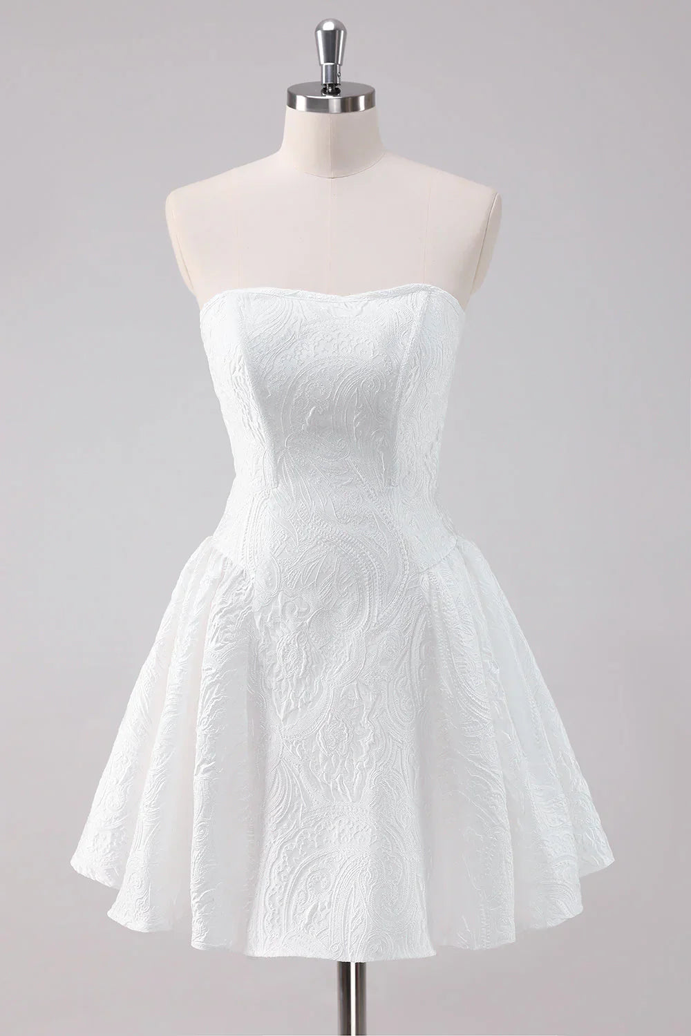 omberprom Elegant Short Homecoming Dress Lovely A Line Strapless Graduation Dress