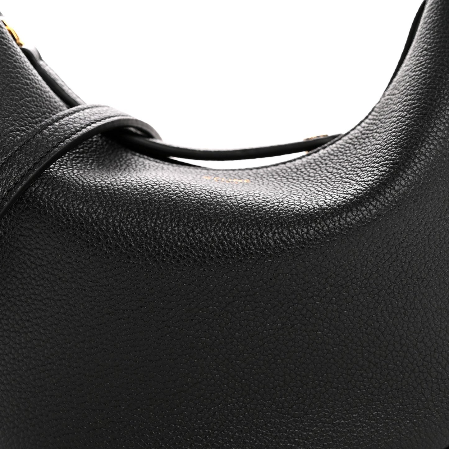 Supple Grained Calfskin Teen Lulu Shoulder Bag Black