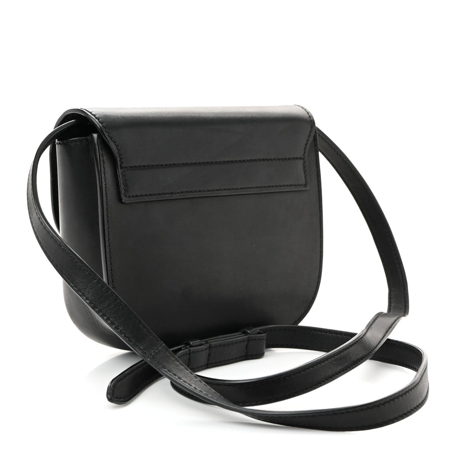 Smooth Calfskin Classic Monogram Small Kaia Satchel Black