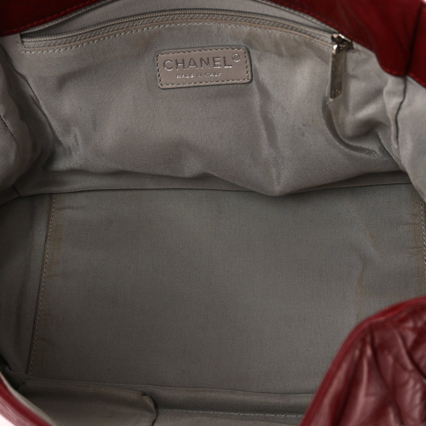 Lambskin Medium Rock and Chain Flap Red