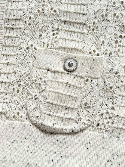 CC 25 Cardigan Beige Wool