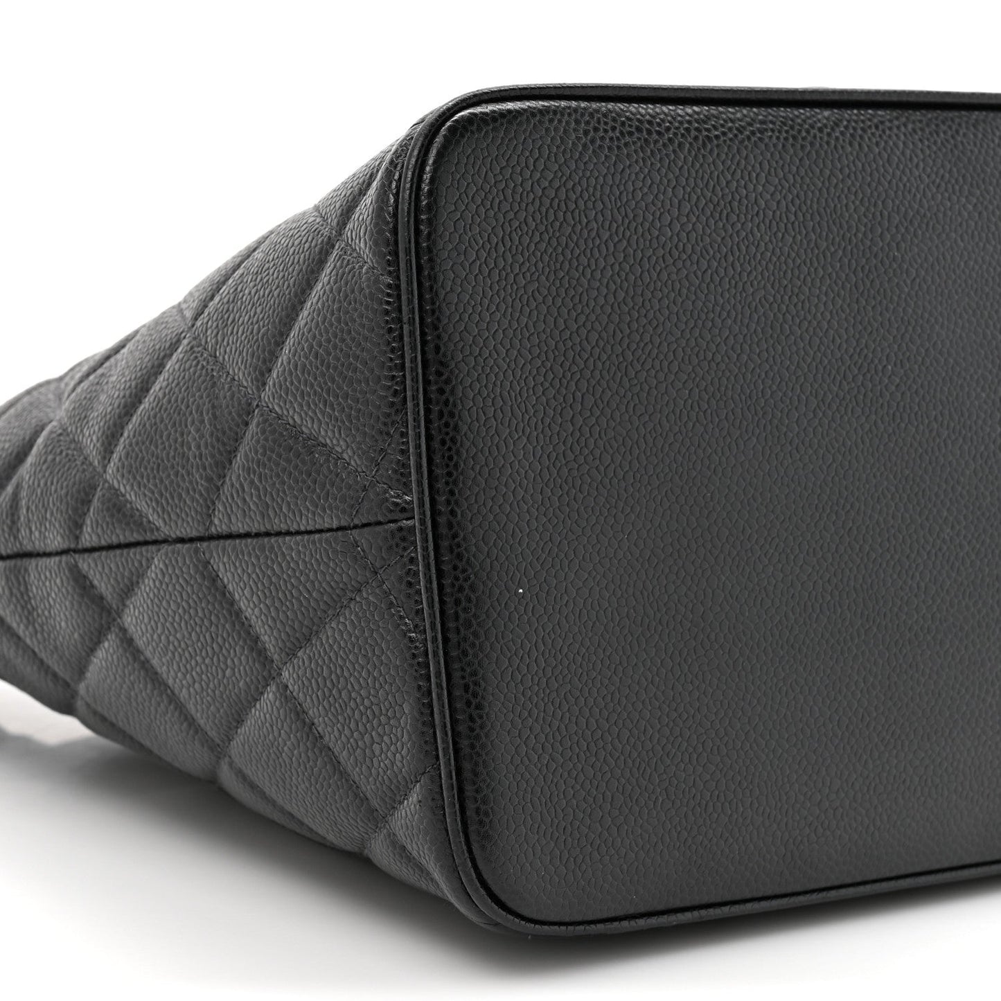 Caviar Quilted Medallion Tote Black