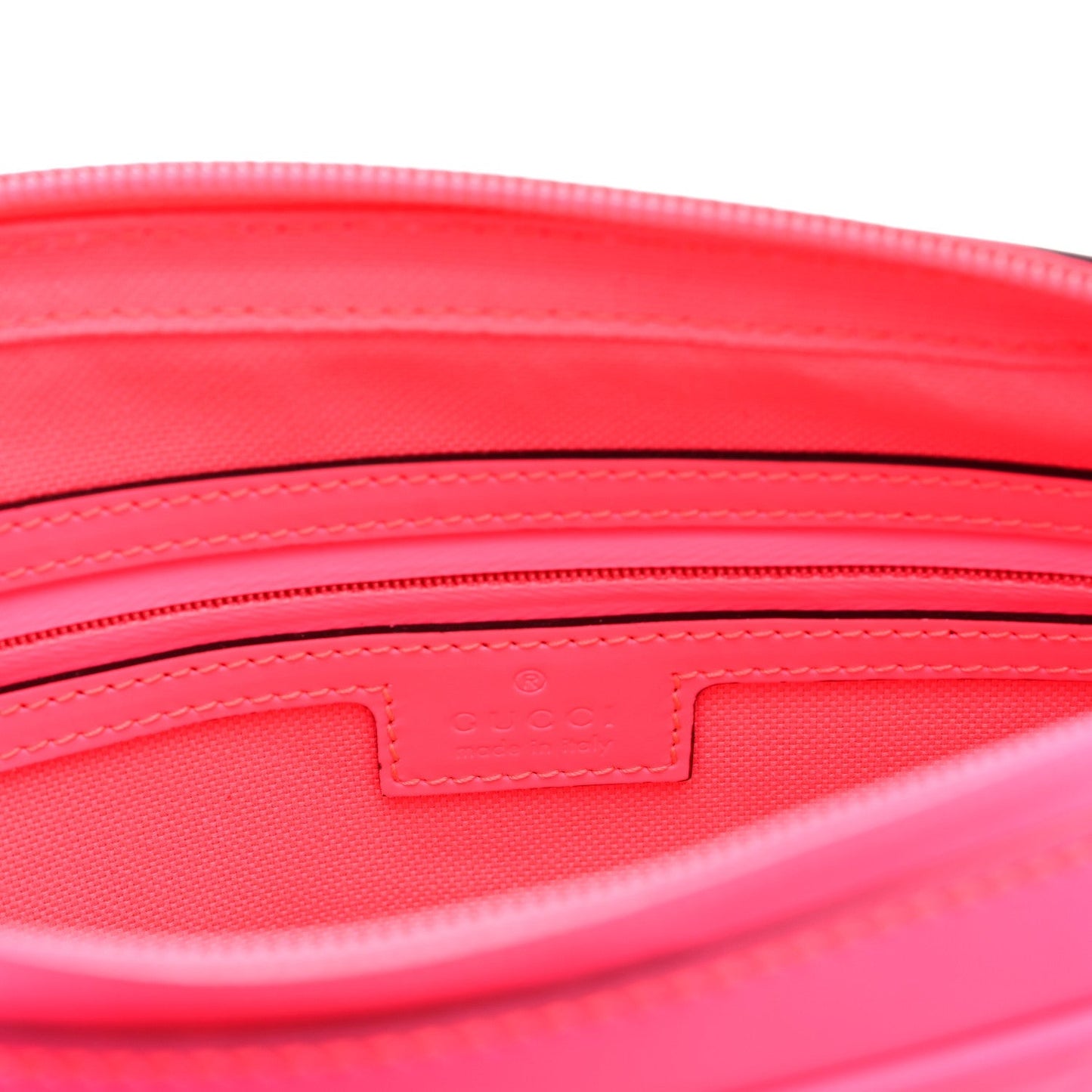 Rubber Effect Monogram GG Crossbody Bag Fluorescent Fuchsia