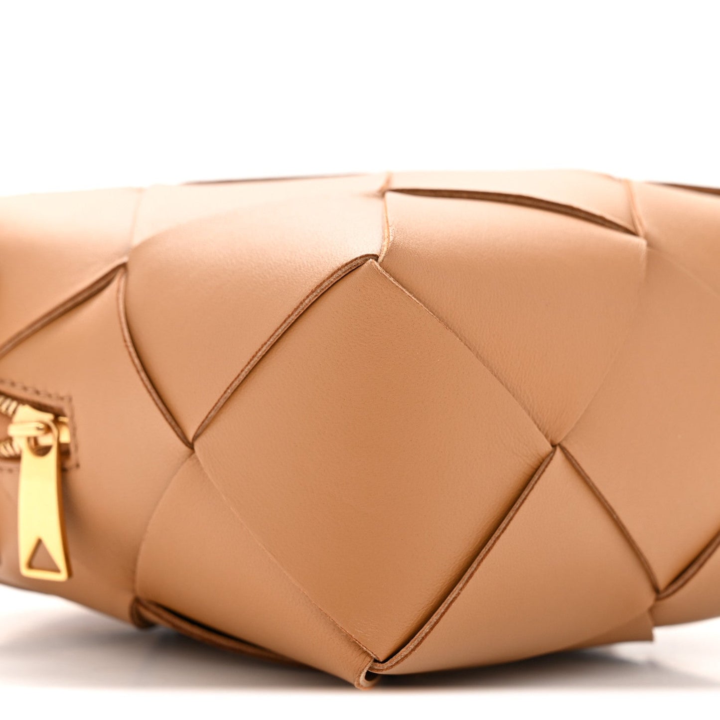 Lambskin Maxi Intrecciato Mini Cassette Camera Bag Acorn