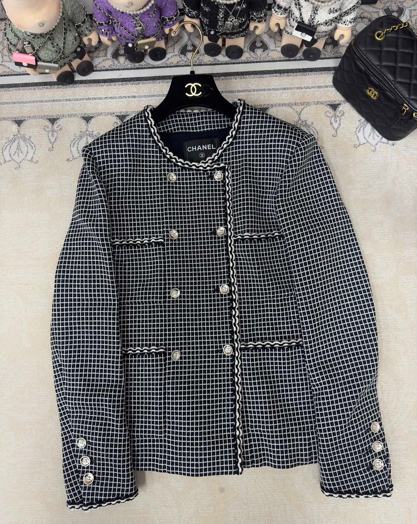 CC 25 Black Tweed Jacket Viscose Polyamide 251970