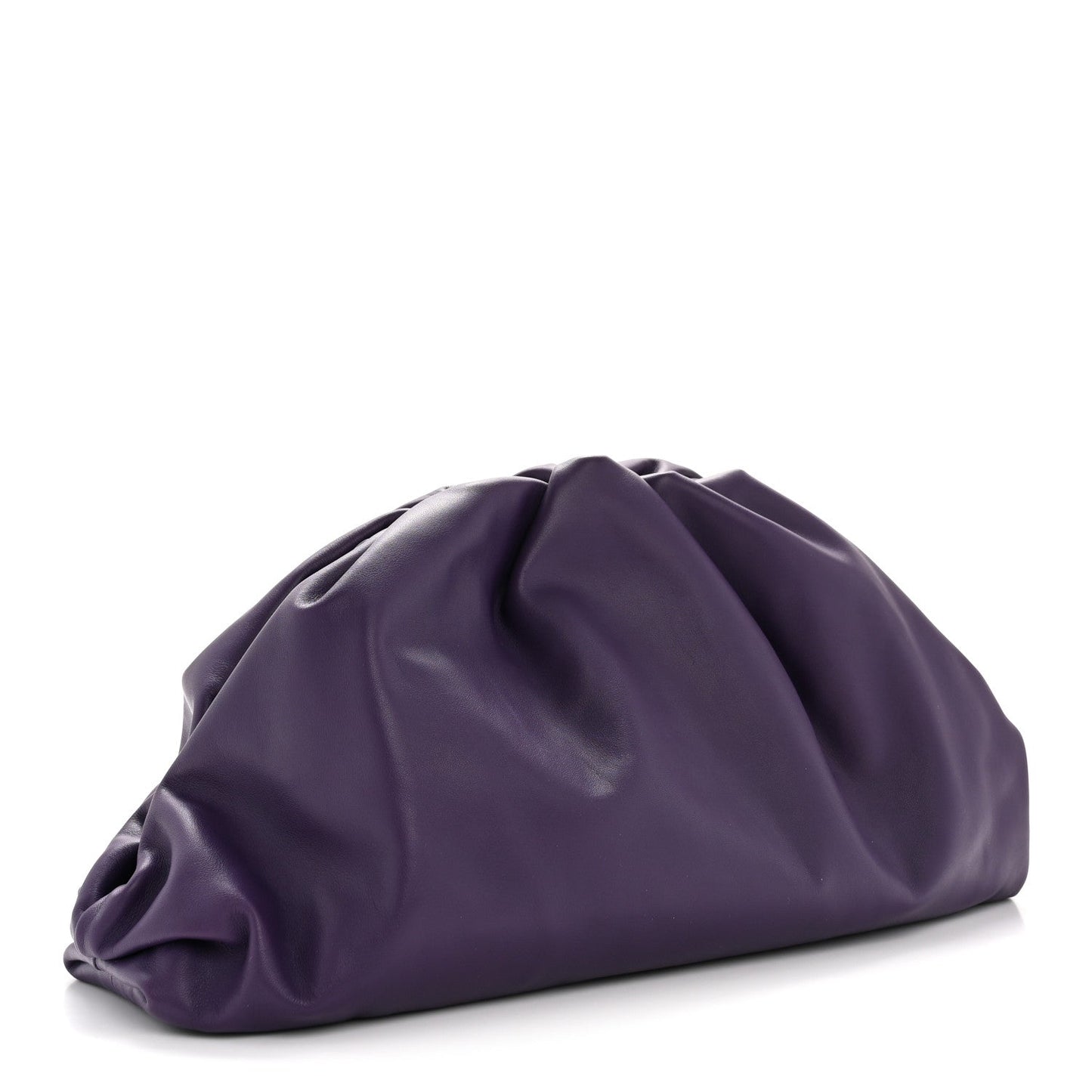 Smooth Butter Calf The Pouch Oversized Clutch Raisin