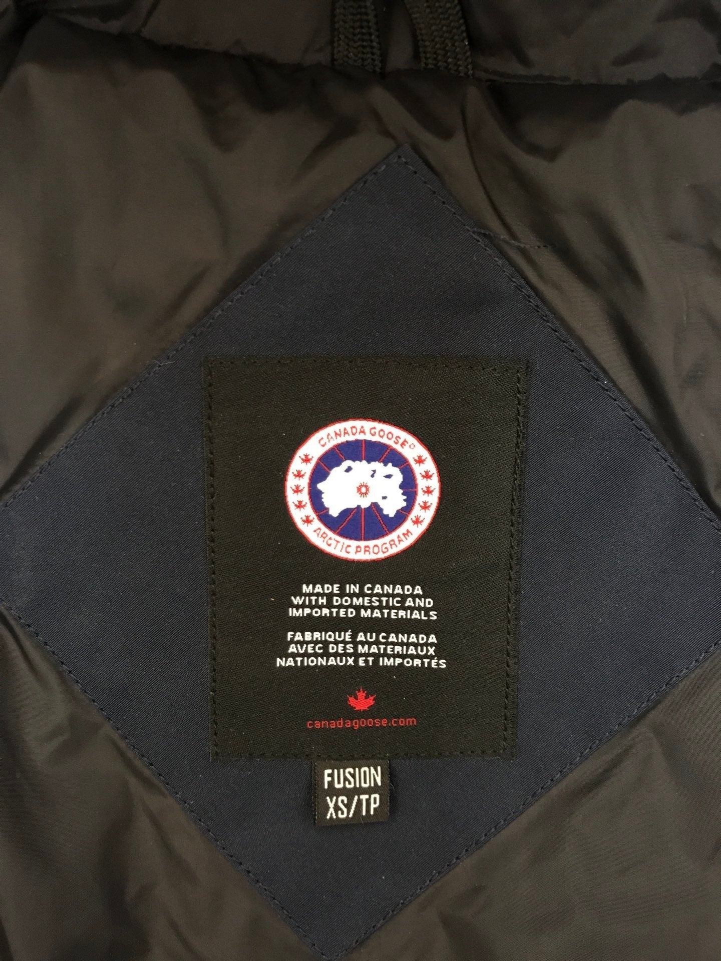 C. Goose Jacket Navy Blue Polyester 0026