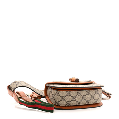 GG Supreme Monogram Web Bamboo Mini 1947 Belt Bag 80 32 Beige