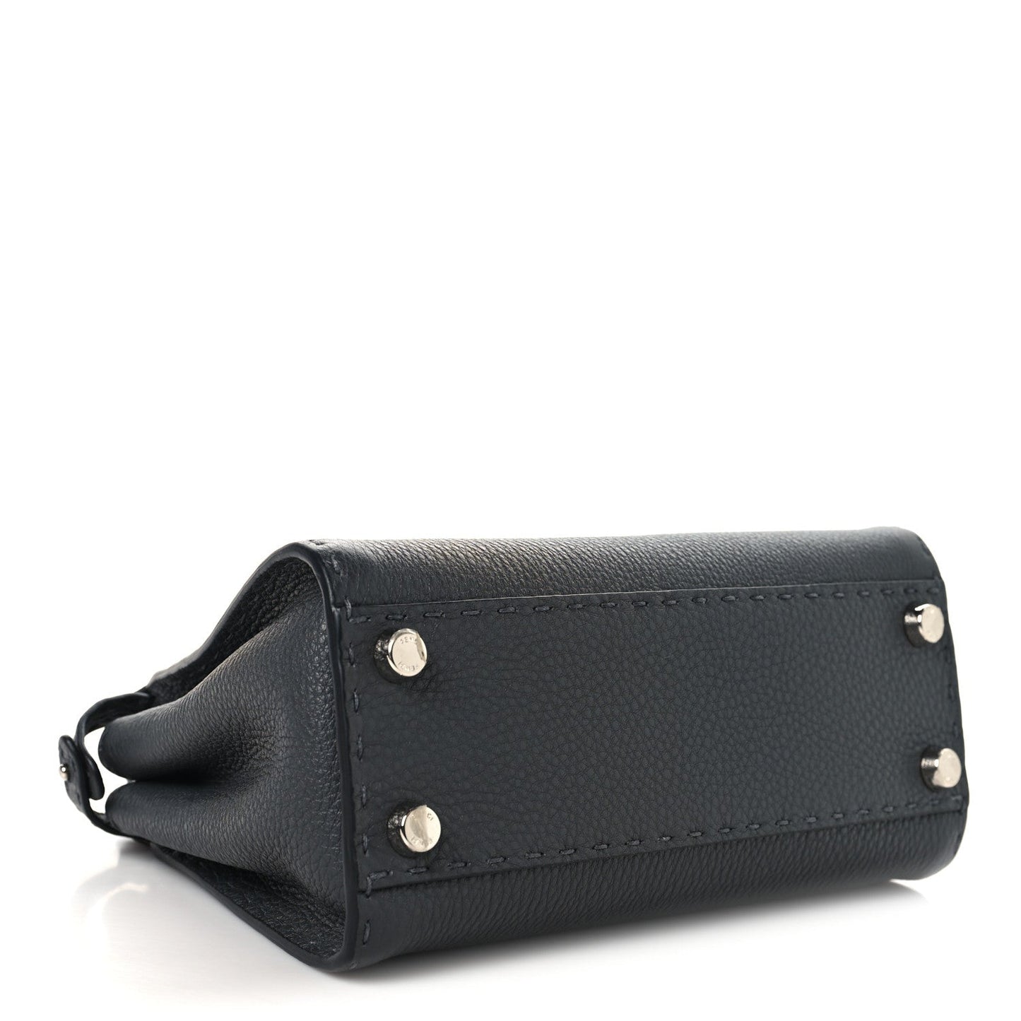 Cuoio Romano Selleria Bi-Color Mini Peekaboo Iconic Satchel Asfalto Latte