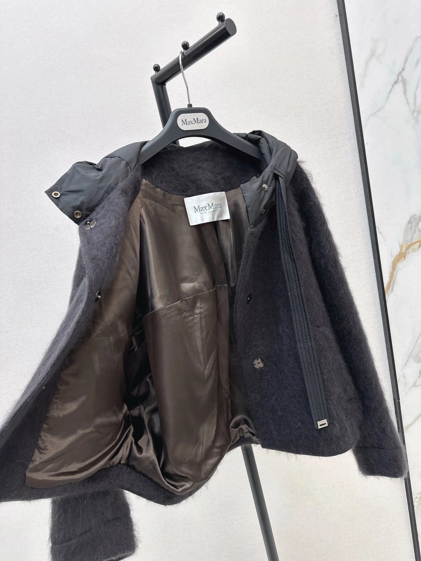 MAX MARA 25S HOODED KNIT JACKET 105