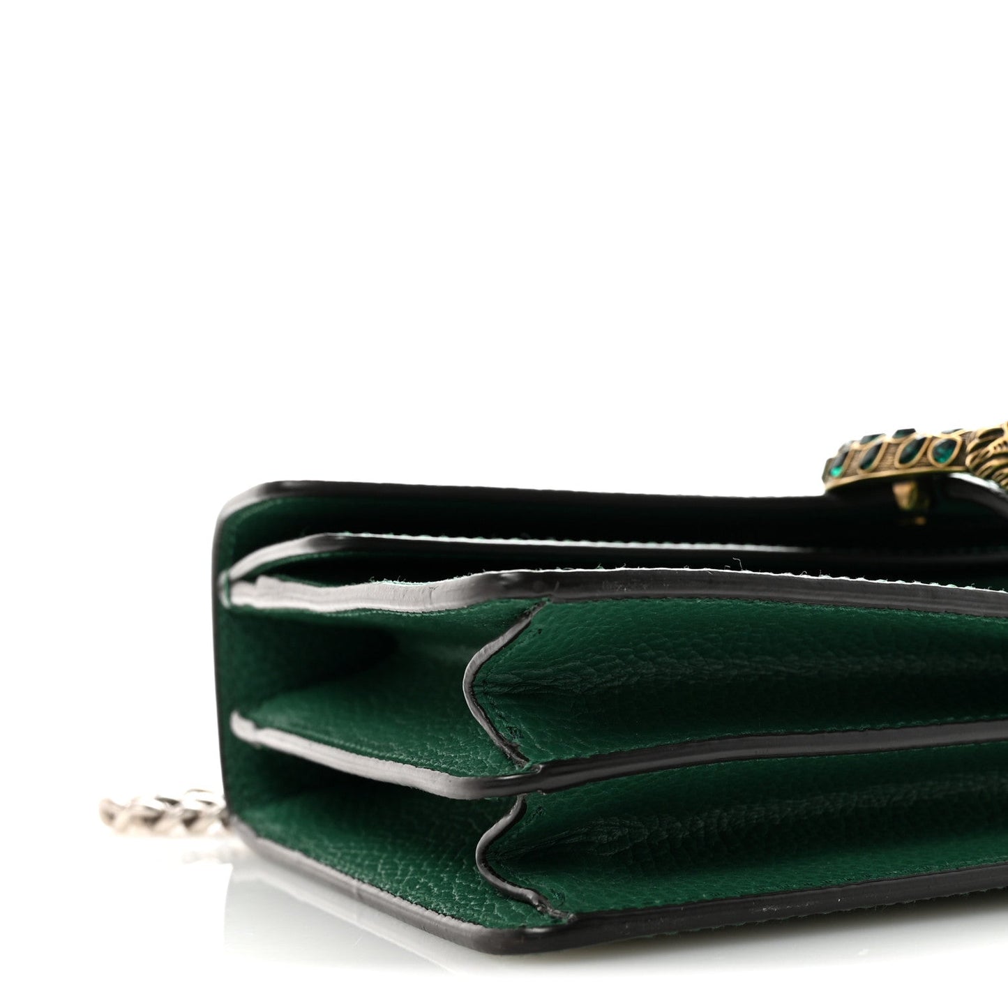 Pebbled Calfskin Small Dionysus Shoulder Bag Emerald