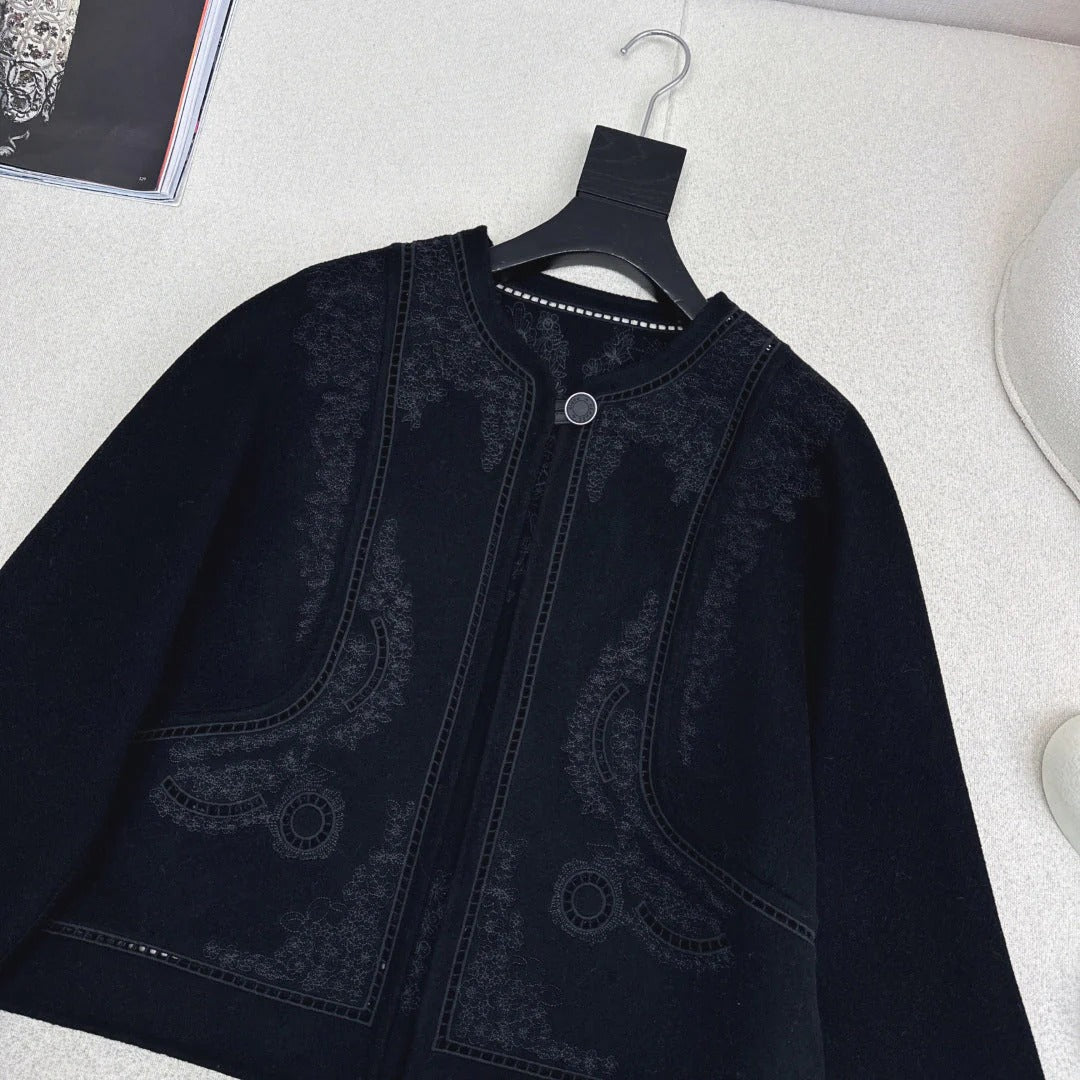 HERMES 25S SHORT CASHMERE COAT 193