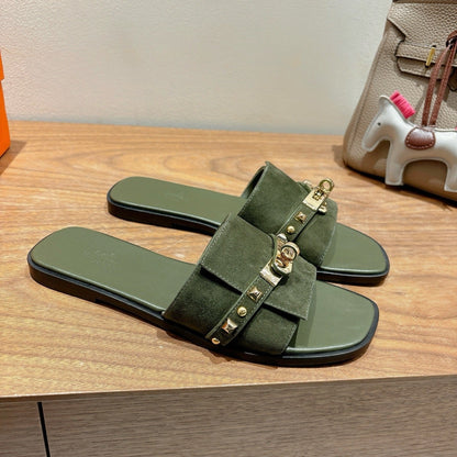 HM 25 Giulia Dark Green Suede
