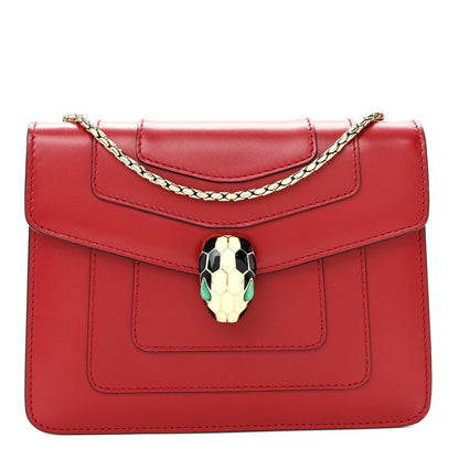 Calfskin Serpenti Forever Crossbody Bag Red