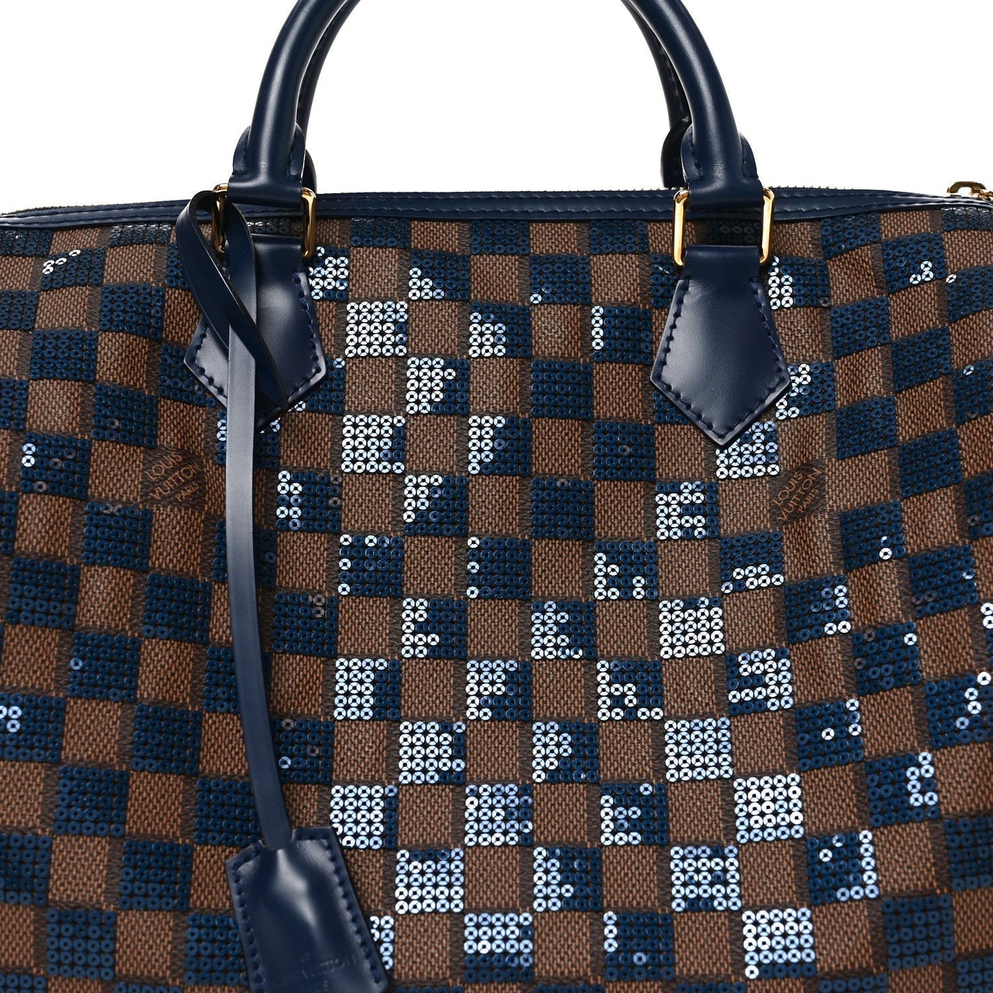 Damier Paillettes Speedy 30 Blue