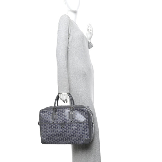 Goyardine Ambassade MM Briefcase Grey