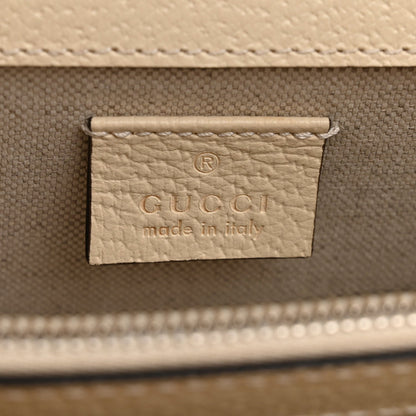 Textured Calfskin Crystal Small Dionysus Shoulder Bag Mystic White