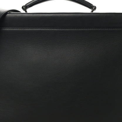 Vitello Grace Opaco Metal Monster Eyes Large Peekaboo Iconic Fit Satchel Black