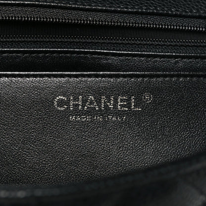 Caviar Quilted Jumbo Single Flap Black