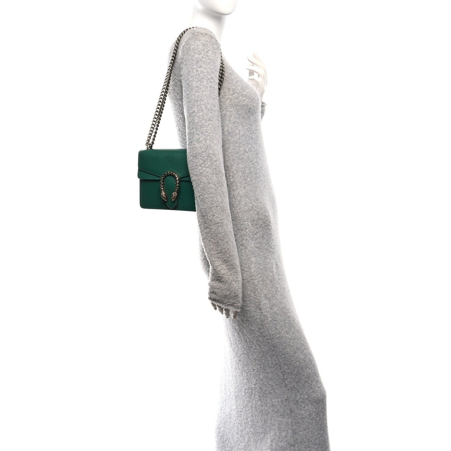 Calfskin Mini Dionysus Shoulder Bag Emerald