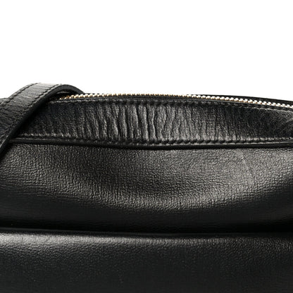 Textured Calfskin Small Horsebit 1955 Shoulder Bag Black