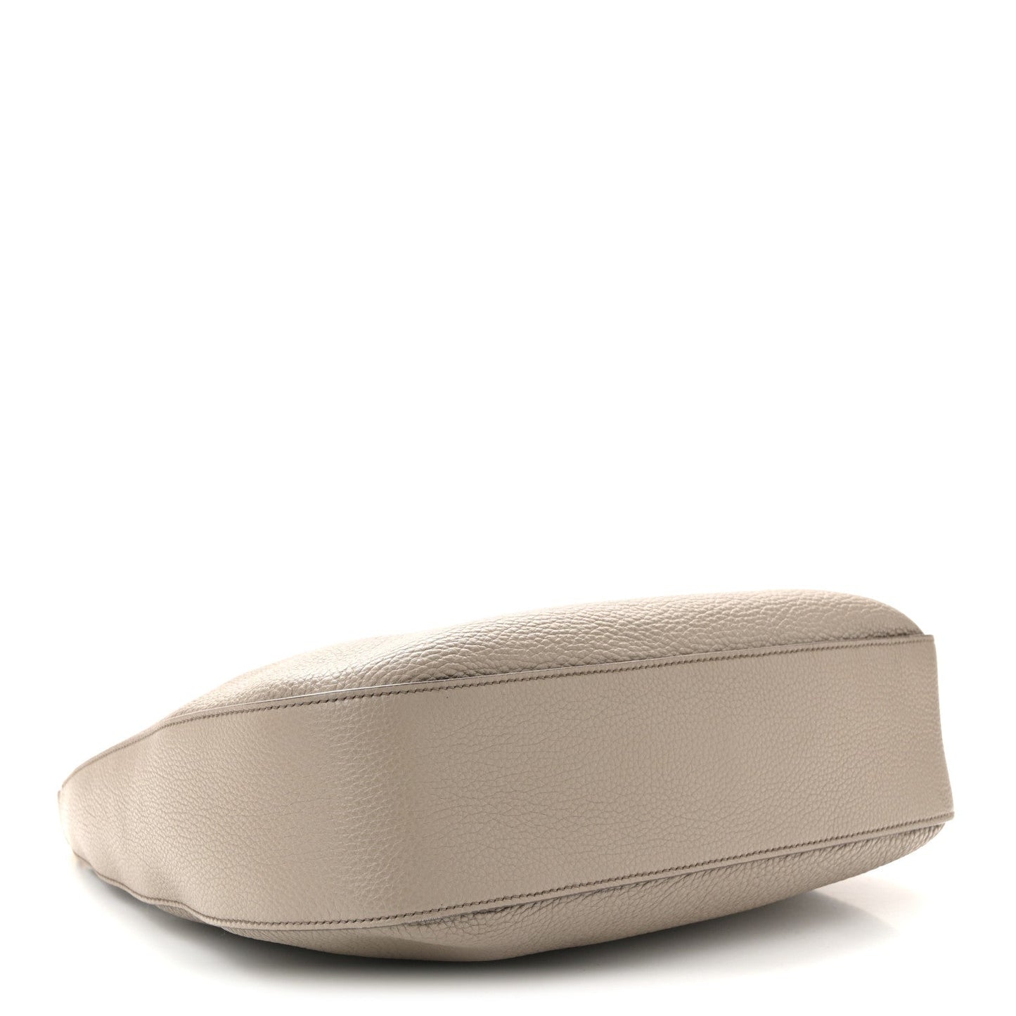 Vitello Daino Soft Large Zippered Messenger Hobo Argilla