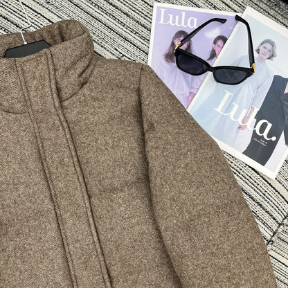 LP 25 Jacket Light Brown Wool Fabric Down 308190