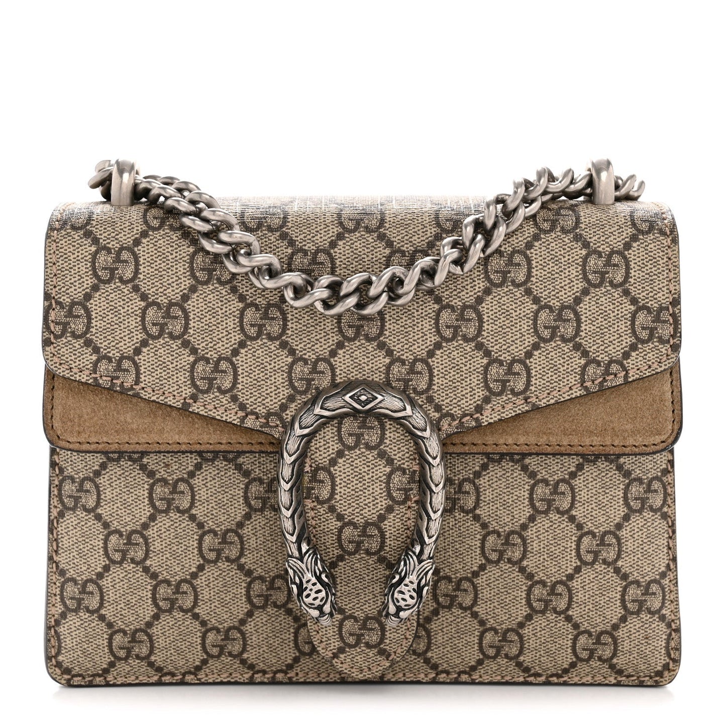 GG Supreme Monogram Mini Dionysus Shoulder Bag Taupe