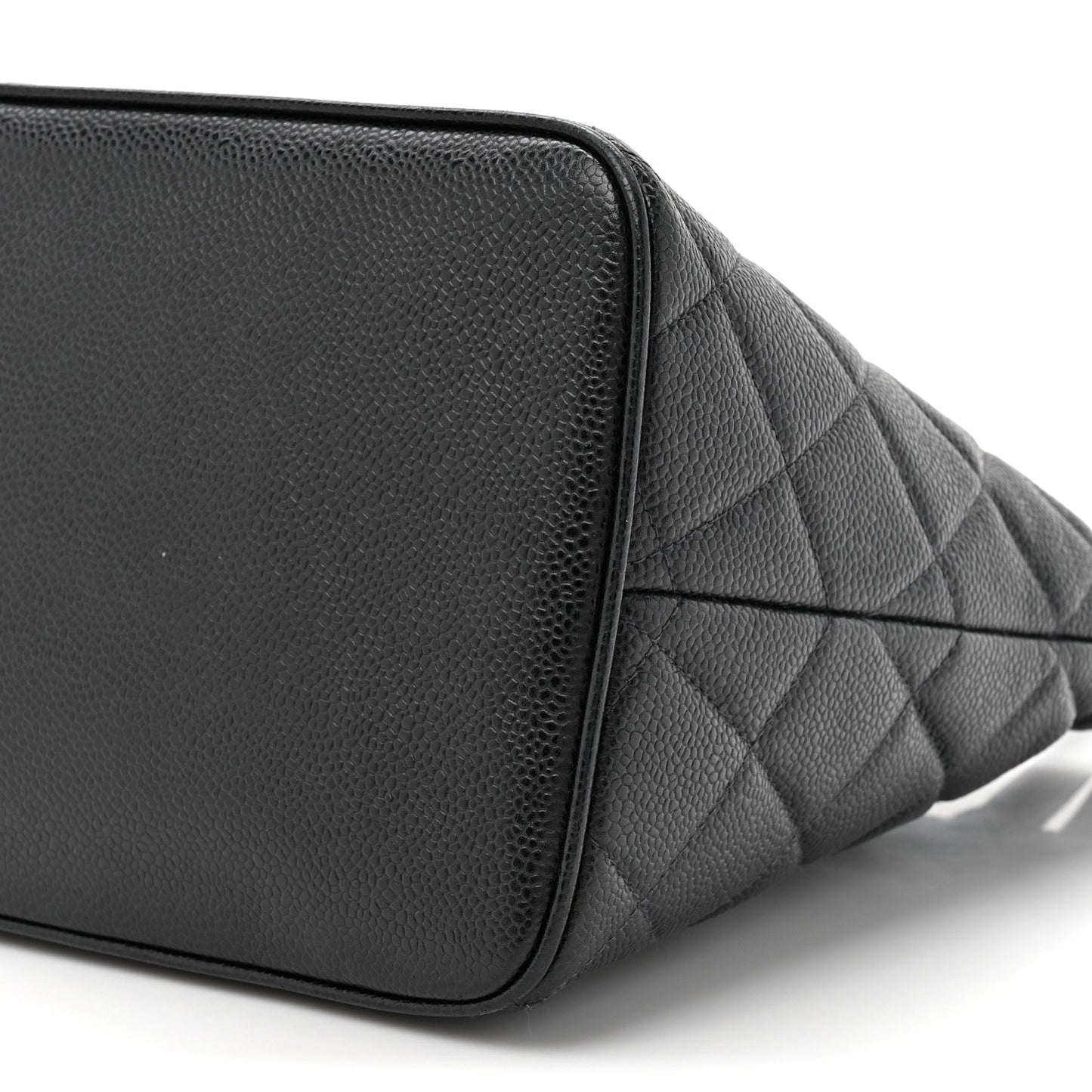 Caviar Quilted Medallion Tote Black