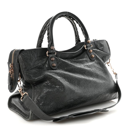 Agneau Giant 12 Rose Gold Hardware City Anthracite