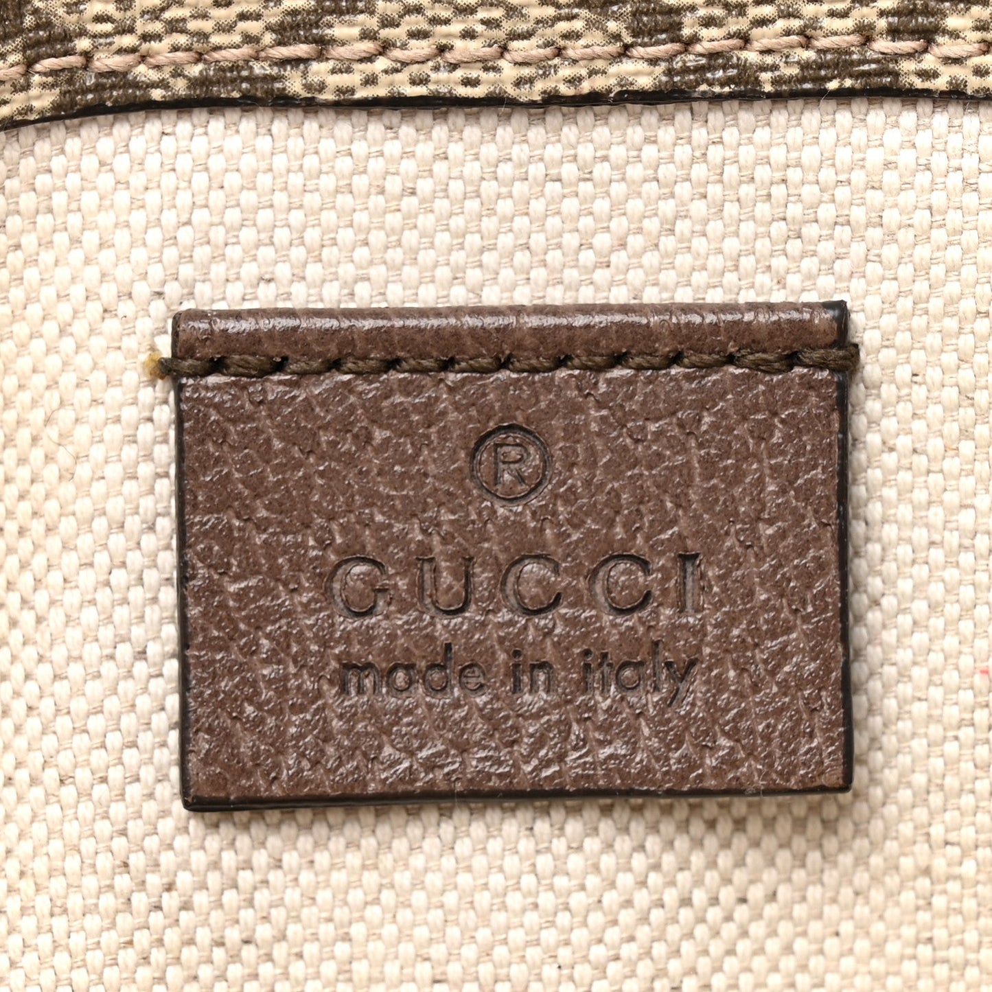 GG Supreme Monogram Neo Vintage Web Belt Bag Brown