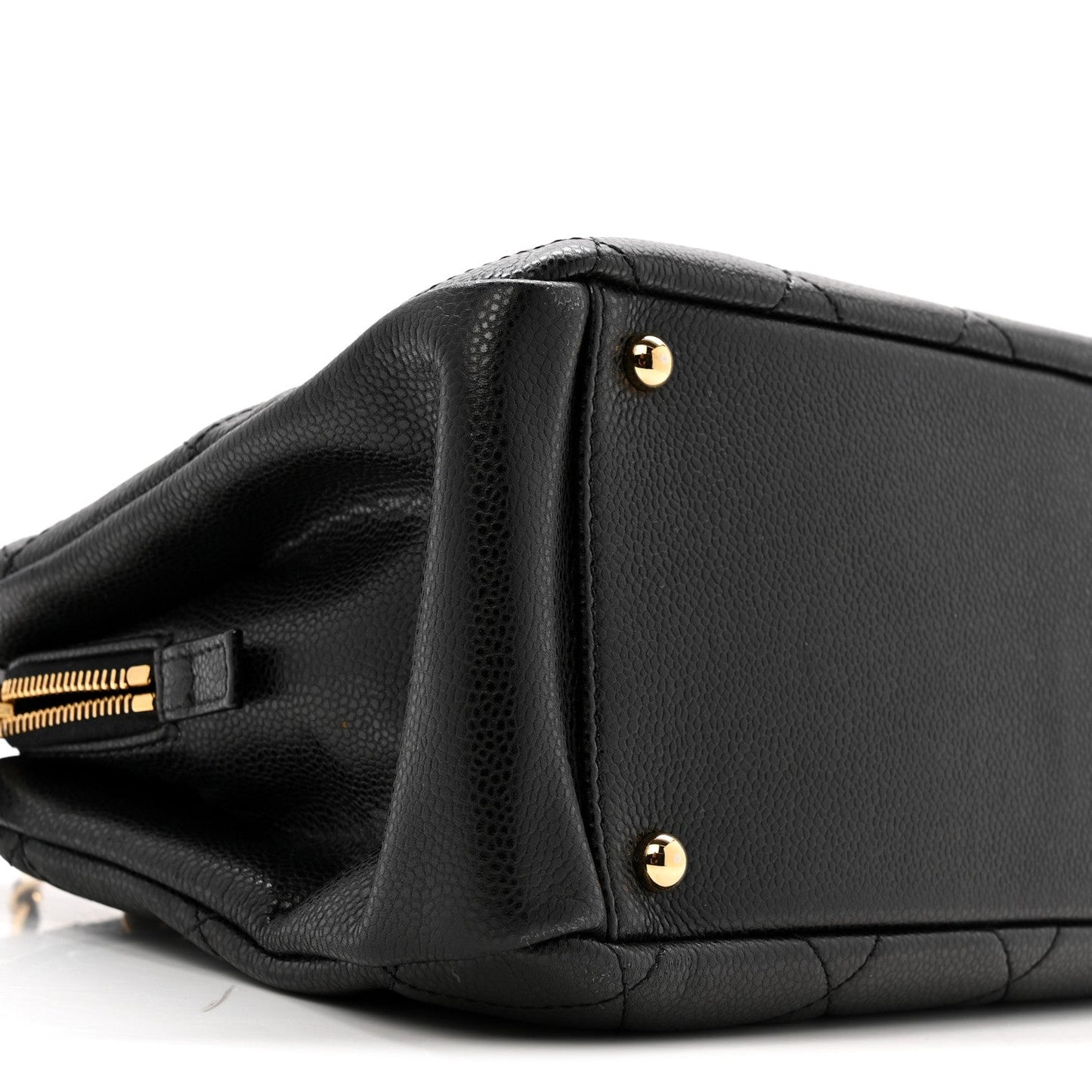 Caviar Quilted Timeless CC Soft Tote Black