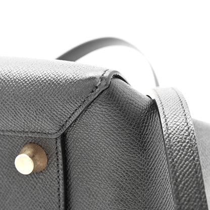 Grained Calfskin Mini Belt Bag Black