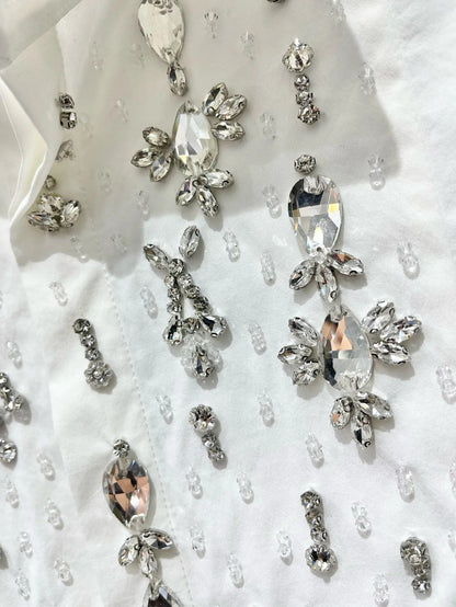 YSL 25S EMBELLISHED SHIRT STYLE 158
