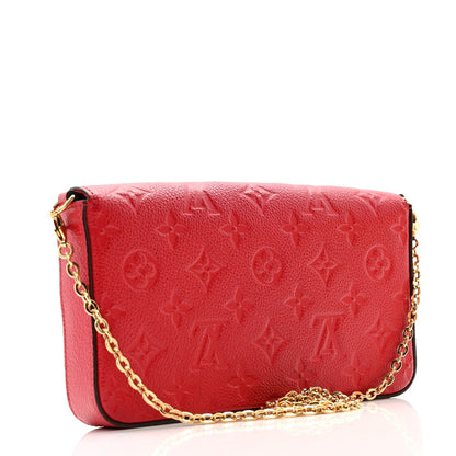 Empreinte Pochette Felicie Chain Wallet Scarlet