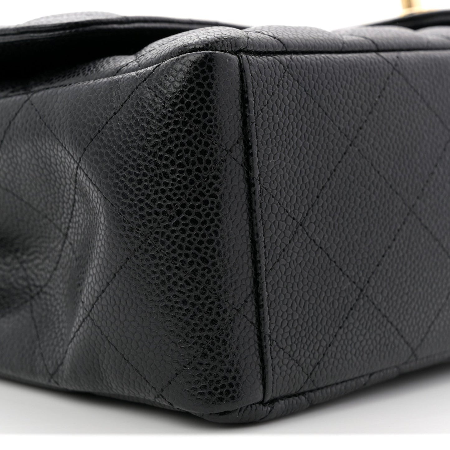 Caviar Quilted Maxi Double Flap Black