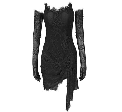 Elegant Sweetheart Mini 17th Birthday Dresses Black Birthday Outfit P331