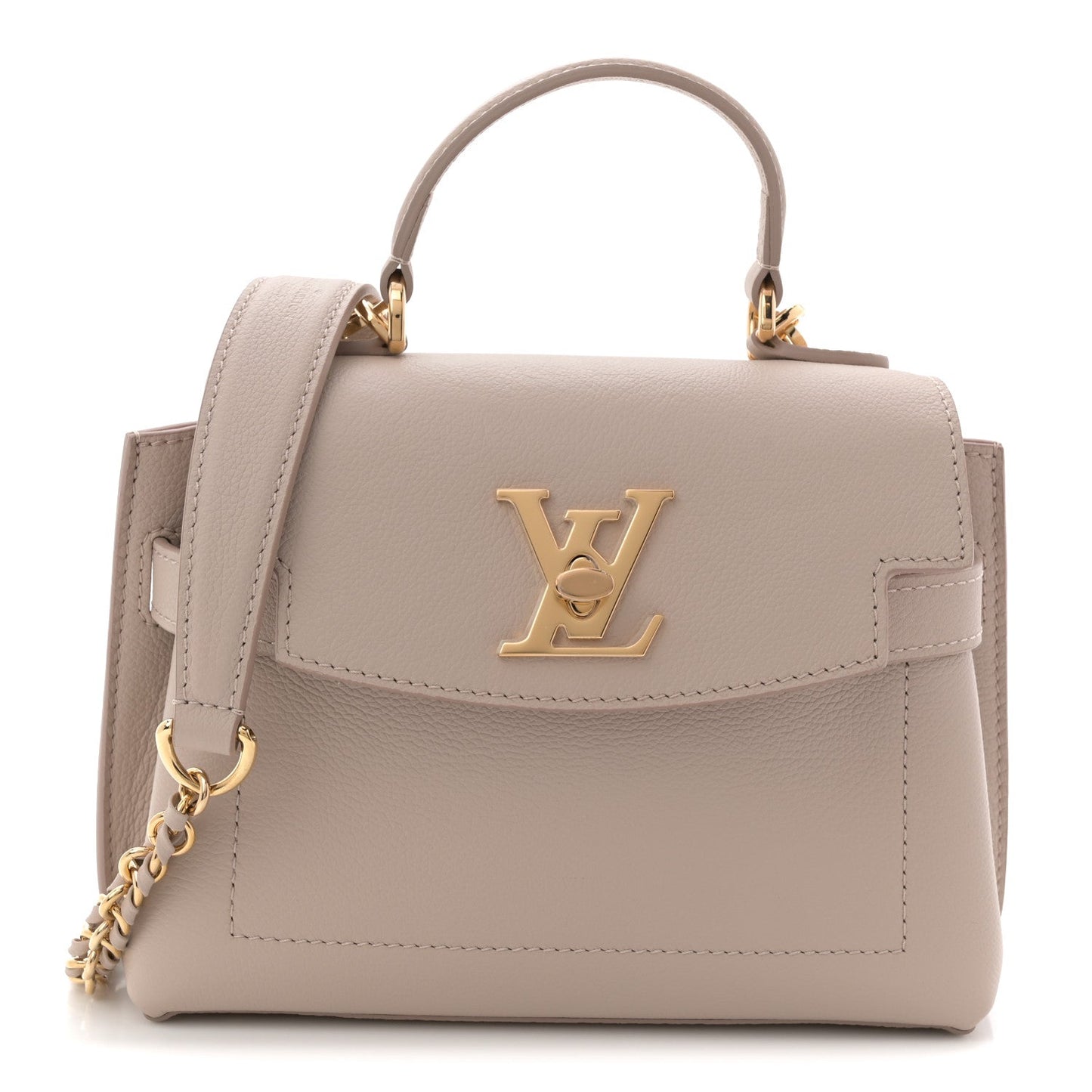 Soft Calfskin Mini Lockme Ever Greige