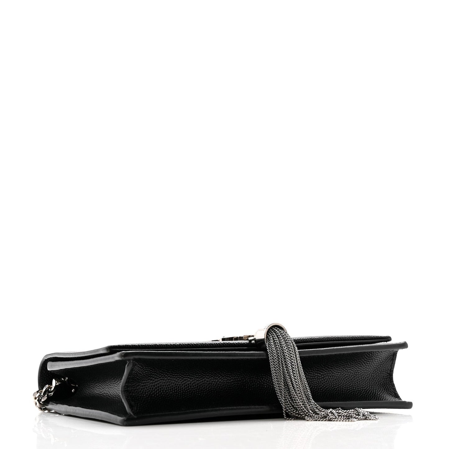 Grain De Poudre Classic Monogram Kate Tassel Chain Wallet Black