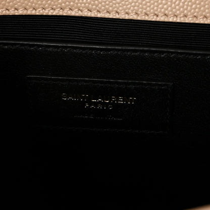 Grain De Poudre Small Monogram Kate Satchel Dark Beige