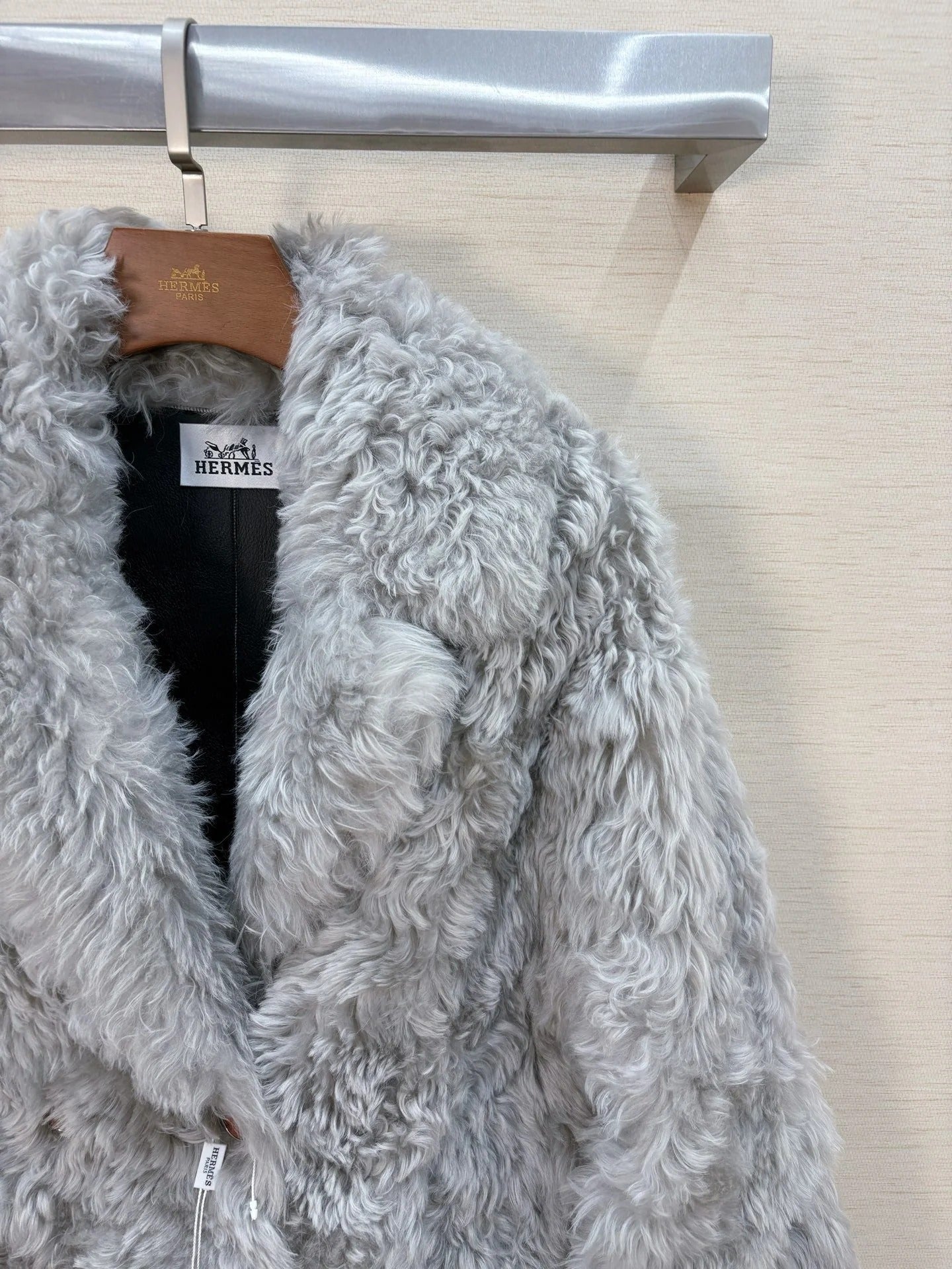 HERMES 25S LONG FUR COAT 233