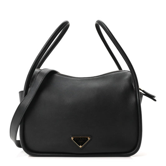 Soft Calfskin Darling Shoulder Bag Black