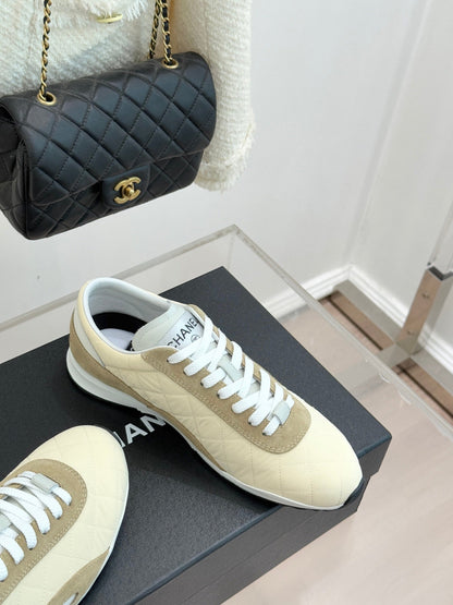 Cruise 2025/26 Trainers Cream Olive Brown Suede Fabric