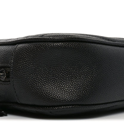 Grain De Poudre Matelasse Monochrome Monogram Mini Lou Camera Bag Black