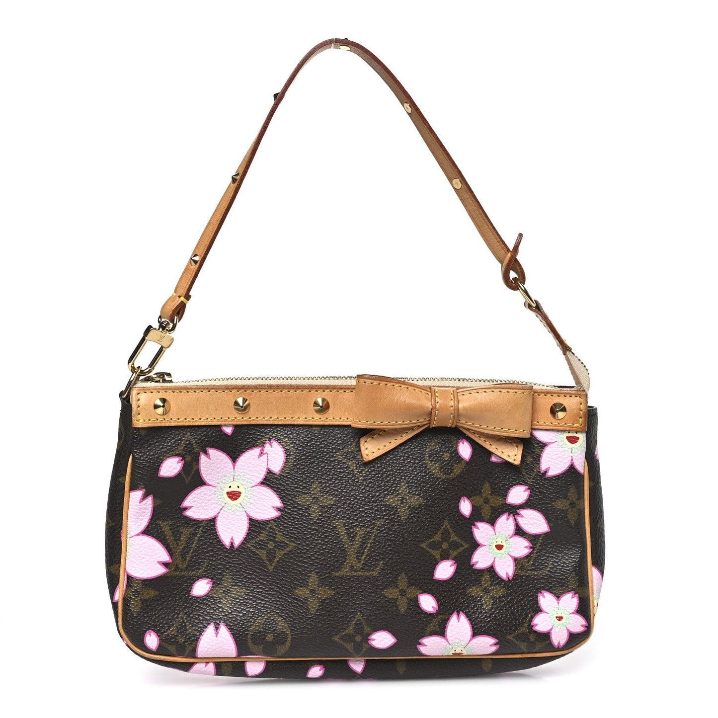 Monogram Cherry Blossom Pochette Accessories Brown