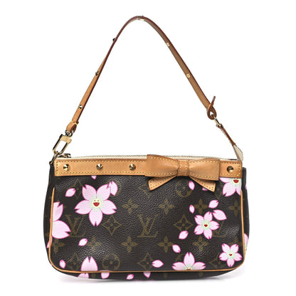Monogram Cherry Blossom Pochette Accessories Brown