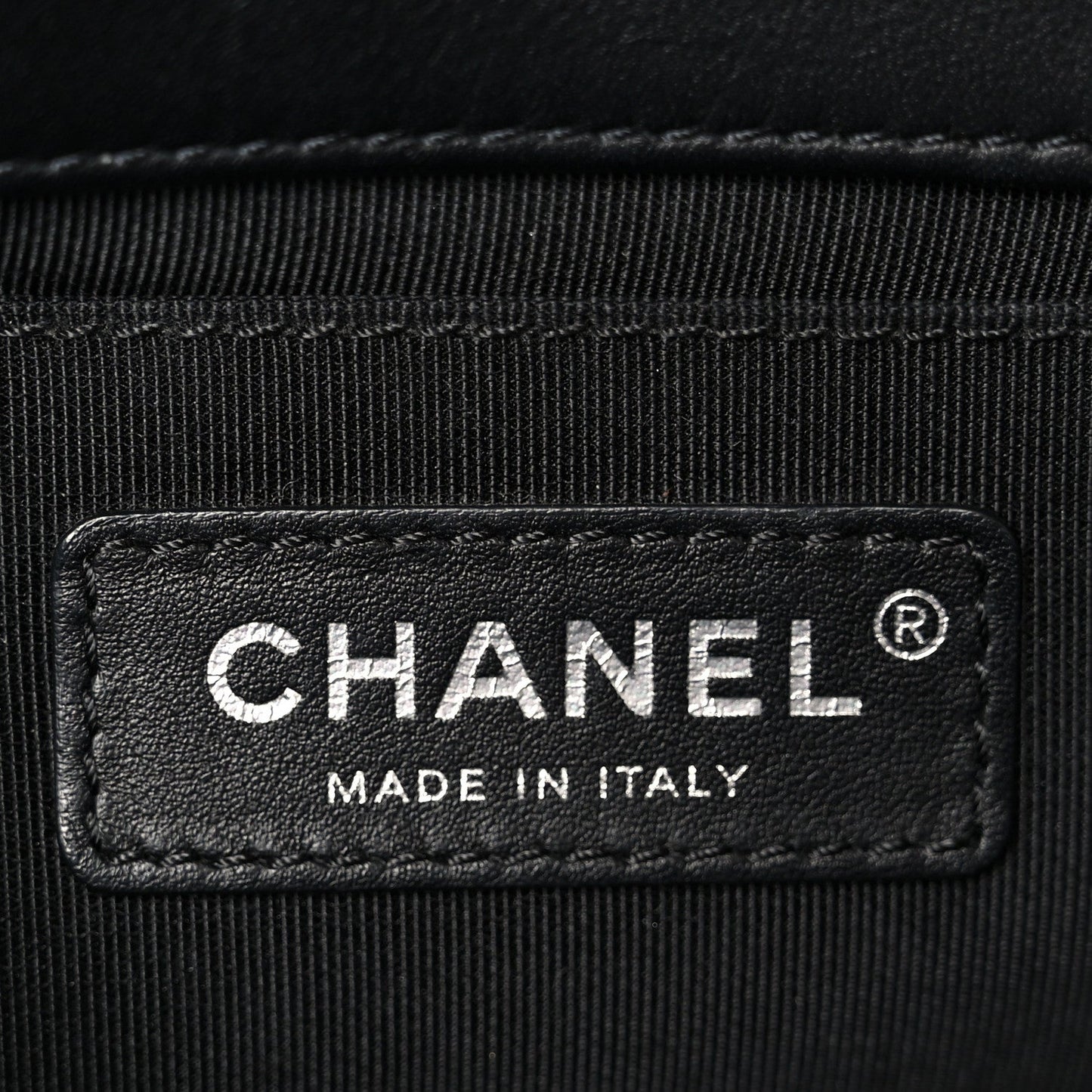 Lambskin Quilted Medium Boy Flap Black