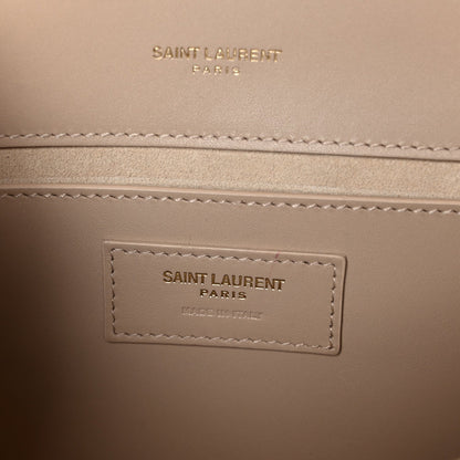 Smooth Calfskin Medium Classic Monogram Kate Tassel Satchel Nude Powder