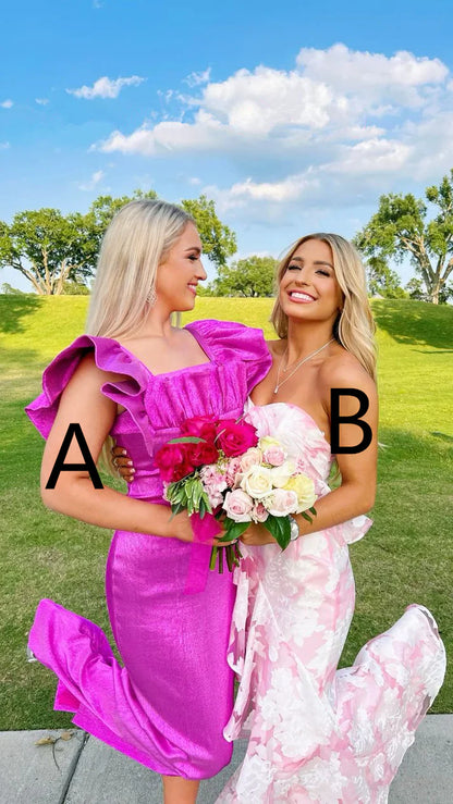 Beautiful Light Pink/Hot Pink Long Prom Dress       S3823