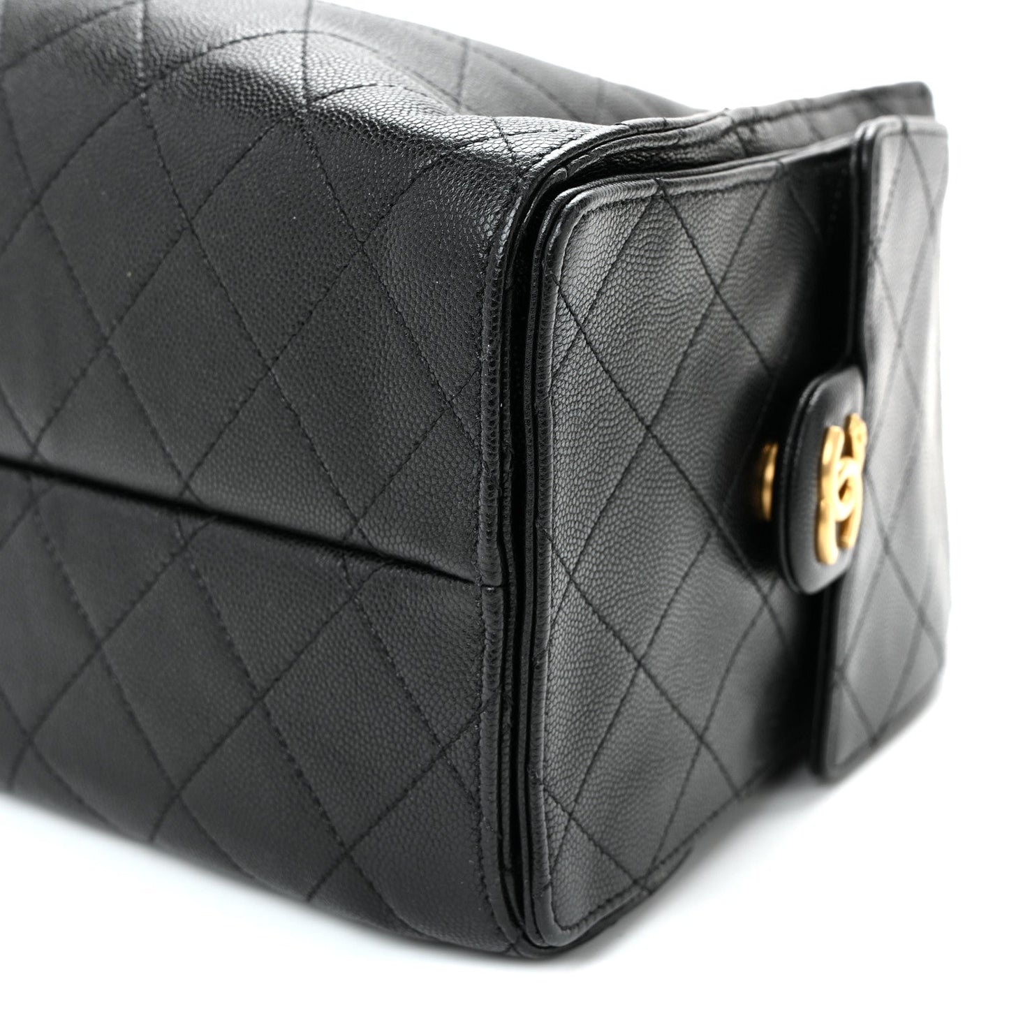 Caviar Quilted Small Chanel 25 Handbag Black